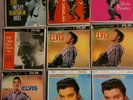 Elvis Presley 45 rpm EP records and cardboard picture sleeves