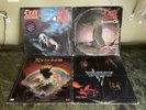 Rainbow Rising Dio Ozzy Bark Moon Blizzard Van Halen Record Vinyl Metal Rock Lot