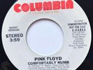 Pink Floyd 45 Comfortably Numb PROMO