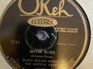 Okeh 8711 Blind Willie Dunn Gin Bottle 4 GUITAR BLUES Jazz V+ Ed Lang 78rpm 1930