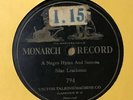 78 RPM Silas Leachman MONARCH 794 Negro Hymn and Sermon  V