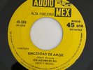 LOS ALEGRES DEL RIO - Sinceridad de Amor - RARE RANCHERA 45 AUDIO MEX