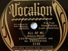 Louis Armstrong E+ 78: All Of Me/Home - Vocalion 3125