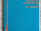 JOHN FRUSCIANTE TO RECORD ONLY WATER FOR TEN DAYS 2 LP BLACK VINYL VINILE