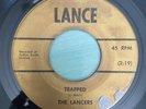 Garage Rockabilly 45 The Lancers - Trapped HEAR  Lance