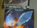 (2) Petra LP's:MORE POWER TO YA 1982 and ON FIRE Star Song NEAR MINT