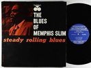 Memphis Slim - Steady Rolling Blues LP - Bluesville Mono