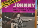 EP Johnny Hallyday ‎ Les rocks les plus t.. Vol.1 (Pochette violette)  Languette
