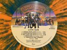 KISS Love Gun Lp Orange/Aqua Splatter Vinyl Nr Mint Limited Addition in Shrink
