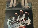 Judas Priest - SIN AFTER SIN vinyl lp 1977 Columbia PC 34787 + BRITISH STEEL lp