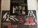 Genghis Khan - Double Dealin - Uk Original Nwobhm 2 7” & Tokyo Blade Pic Sleeves
