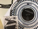 SIGNED-BLOSSOMS-RIBBON AROUND THE BOMB-ZOETROPE PICTURE DISC LP-SIGNED ART CARD