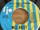 Mel Britt - She’ll Come Running Back. 7” Vinyl Record 2nd Issue Northern Soul.