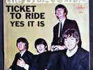 Beatles 1965 Pic Sleeve and 45 Ticket to Ride/Yes It Is