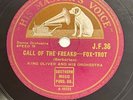 KING OLIVER (JAZZ) CALL OF THE FREAKS / THE TRUMPET'S PRAYER -HIS MASTERS VOICE