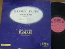 JEAN-MICHEL DAMASE / FAURE nocturnes nos 7-13 / DECCA