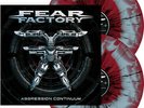 FEAR FACTORY - AGGRESSION CONTINUUM RED  BLUE SWIRL W/ BLACK - Vin.. - L7351L