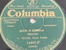 78 Italian (Banjo Solo) G.VICARI Columbia 14407 OCCHI DI BAMBOLA EE+