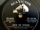 Love Me Tender / Anyway You Want Me; Elvis Presley 78rpm 10