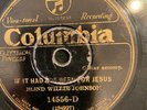 Columbia 14556D Blind Willie Johnson CANT NOBODY HIDE FROM GOD V-/V 78 rpm Blues