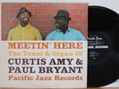 Curtis Amy & Paul Bryant LP “Meetin Here”   Pacific Jazz PJ 26   DG Mono   VG++