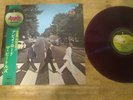 BEATLES ABBEY ROAD APPLE AP-8815 JAPAN OBI RED VINYL  vg+