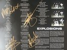 THREE DAYS GRACE SIGNED EXPLOSIONS VINYL LYRIC INSERT AUTOGRAPHED RECORD RARE