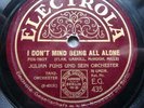 schellackplatte, Julian Fuhs, I Don´t Mind Being All Alone