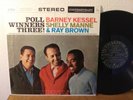 Poll Winners Three   Kessel, Brown, Manne LP VG+, Contemporary S7576, Orig Press
