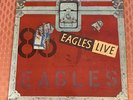 1980 EAGLES LIVE DOUBLE LP   w/ poster - VINYL NM