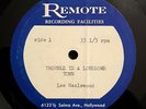 LEE HAZLEWOOD Trouble Is A Lonesome Town ACETATE w/UNRELEASED TRACKS 1960s Rare
