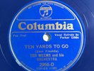 78 RPM  JAZZ  Columbia 2956: Ted Weems - Ten Yards To Go (1934) BLUE WAX