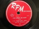 BLUES B.B. KING You Upset Me Baby / Whole Lotta' Love RPM 416  E+