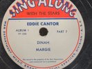 78 RPM If You Knew Susie Dinah MORE Eddie Cantor Sing-A-Long With The Stars A18