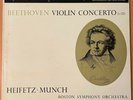 HEIFETZ / MUNCH Beethoven Violin Cto RCA LSC 1992 LIVING STEREO SHADED DOG  EX