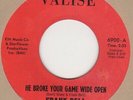 Frank Dell He Broke My Game Wide Open Valise  Soul Northern Motown