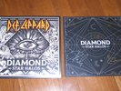 Diamond Star Halos by Def Leppard black vinyl album SIGNED AUTOGRAPHED print