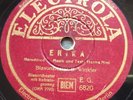 BLAS ORCHESTER HERMS NIEL Erika Es Ist So Schön Soldat MARSCH SCHELLACK 78 RPM