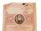 disco  78 giri Messaggio di S.E. BENITO MUSSOLINI