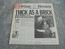 Jethro Tull - Thick As A Brick 1970s UK LP CHRYSALIS with NEWSPAPER SLEEVE EX+