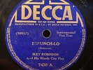 78rpm Decca 7430 Banjo Ikey Robinson - Scrunch-Lo / Swing It V+