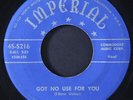 T-BONE WALKER: got no use for you / blue mood IMPERIAL 7