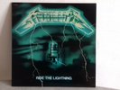 METALLICA - RIDE THE LIGHTNING - POCHETTE VERTE -  YELLOW LP - MADE IN USA -