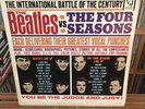 THE BEATLES VS. THE FOUR SEASONS w. RARE POSTER VEE JAY DX 30  MONO 2 LP SET