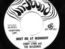 Cindy Lynn & In-Sounds 45 IN-SOUND 402 Meet Me At Midnight PROMO 1967 M- SOUL