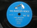 ELVIS PRESLEY 78 RPM LAWDY MISS CLAWDY / TRYIN' TO GET TO YOU UK HMV POP.408