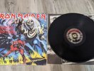 Iron Maiden The Number of the Beast LP Harvest EX Vinyl/VG+ 1986 1st Press