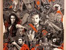 Guardians Of The Galaxy Soundtrack Vinyl Awesome Mix Mondo w/ Gamora Hand Bill