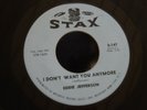 Z20 STAX 147 SOUL EDDIE JEFFERSON I DON'T WANT YOU ANYMORE UH OH I'M IN LOVE AGA