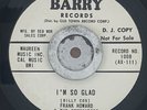 FRANK HOWARD 45 I'm So Glad BARRY promo soul RARE Jimi Hendrix sideman VG++